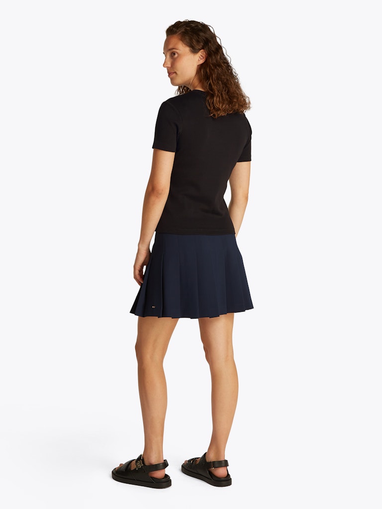 Tommy Hilfiger Kadın Rejeneratif Siyah T-Shirt