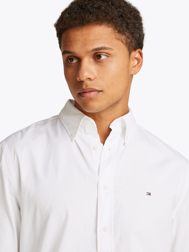 Tommy Hilfiger Erkek Regular Fit Beyaz Gömlek - MW0MW39988YBR