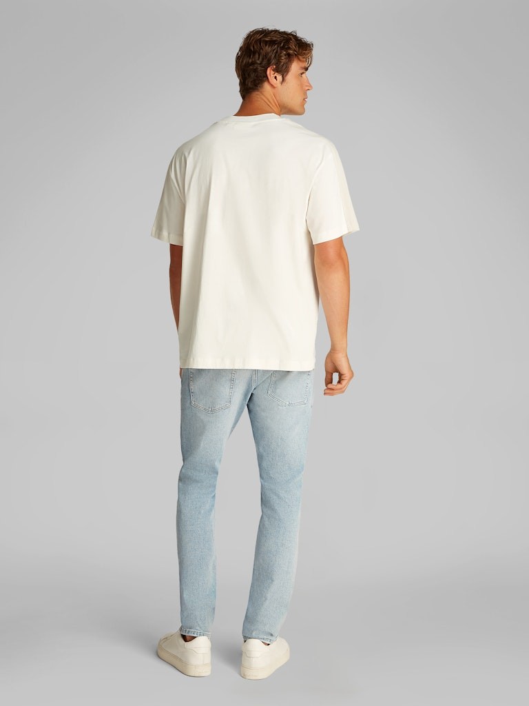 Calvin Klein Pamuk Beyaz Erkek Kısa Kollu T-Shirt - J30J327237YAS