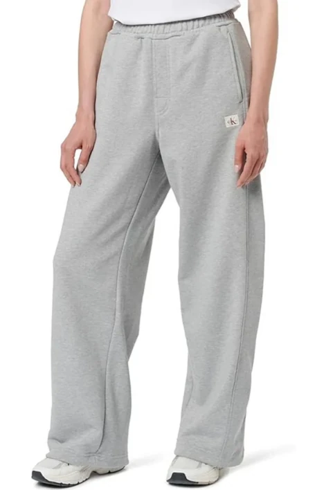 Calvin Klein Kadın Düz Paça Gri Eşofman Altı