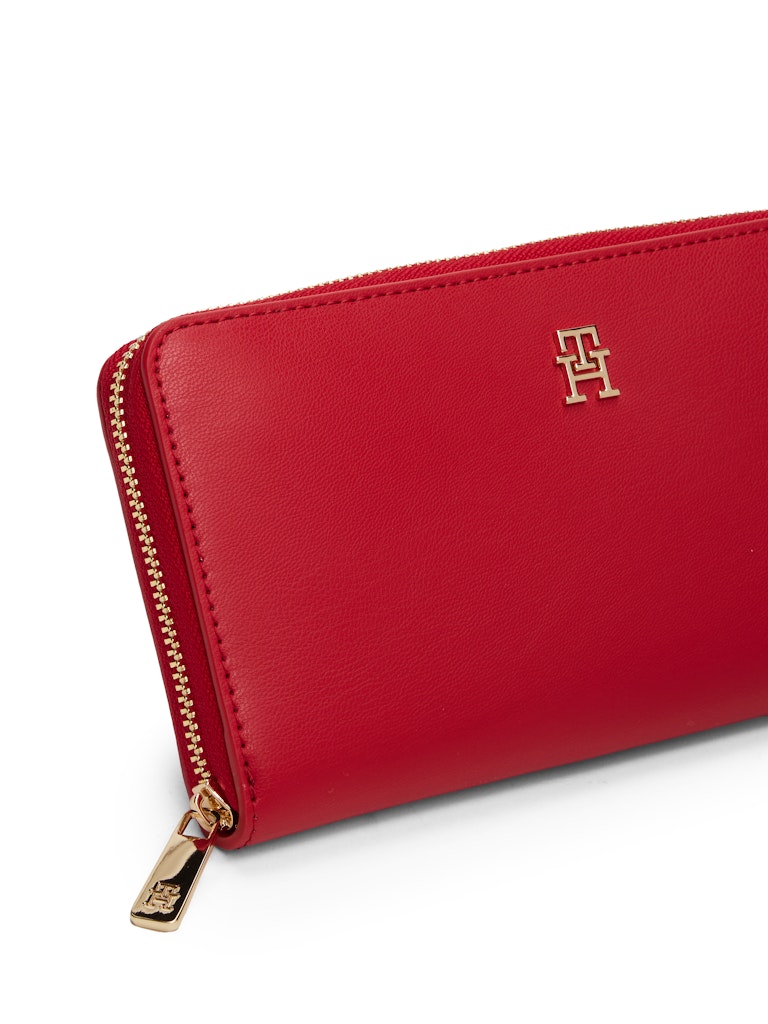 Tommy Hilfiger Kadın Kırmızı Fermuarlı Cüzdan