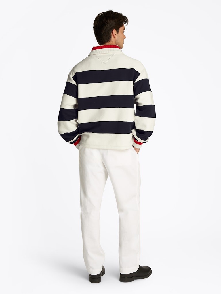 Tommy Hilfiger Pamuk Lacivert Erkek Fermuar Yaka Sweatshirts - MW0MW38967DW5