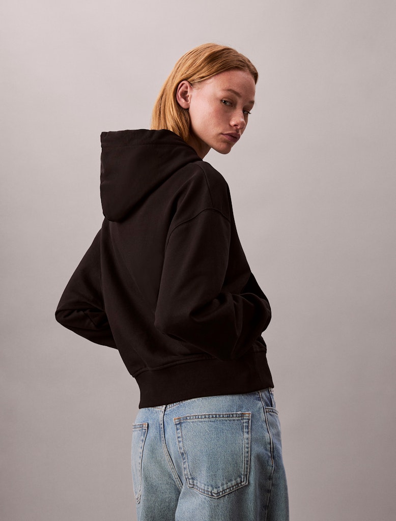 Calvin Klein Kadın Siyah   Kapşonlu Sweatshirt
