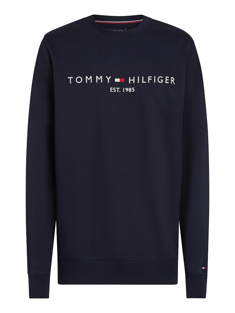 Tommy Hilfiger Erkek Lacivert O Yaka Sweatshirt