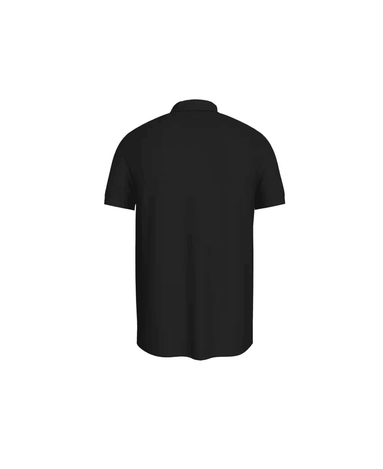 Tommy Hilfiger Organik Pamuk Siyah Erkek Kısa Kollu Düğmeli Polo Yaka T-Shirt