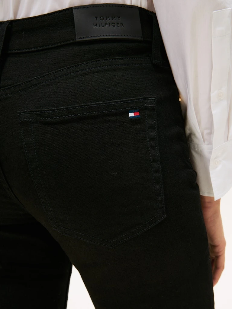 Tommy Hilfiger Kadın Mavi Denim Dar Kesim Jean Pantolon