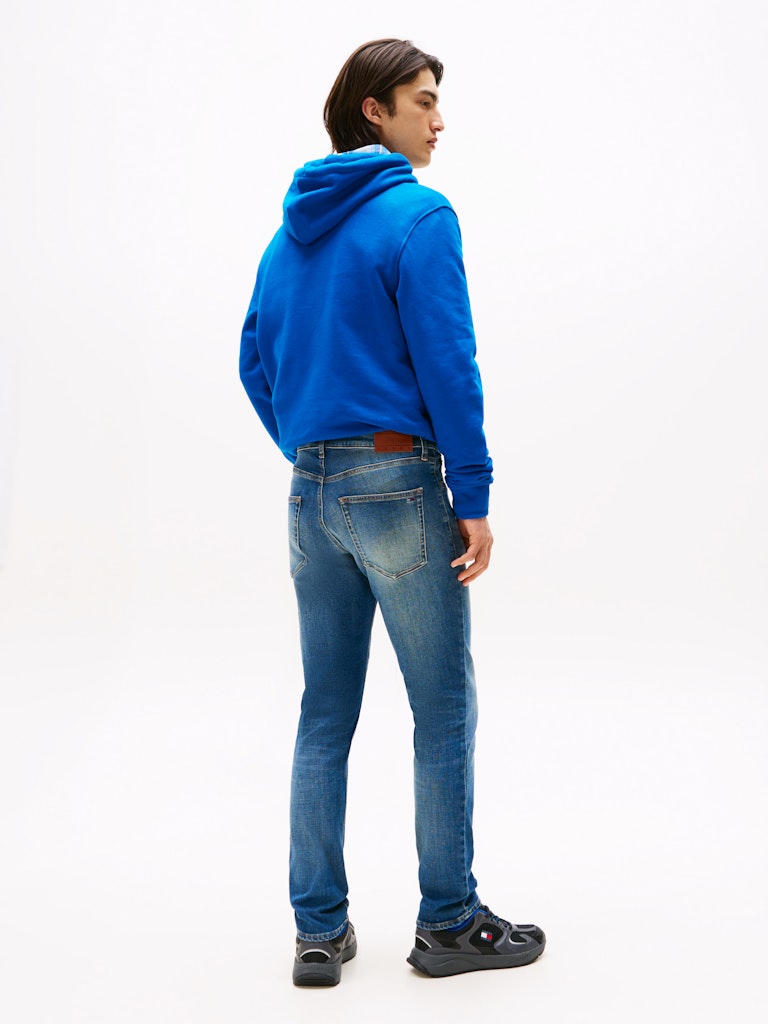 Tommy Hilfiger Erkek Mavi Dar Kesim Scanton Jean Pantolon
