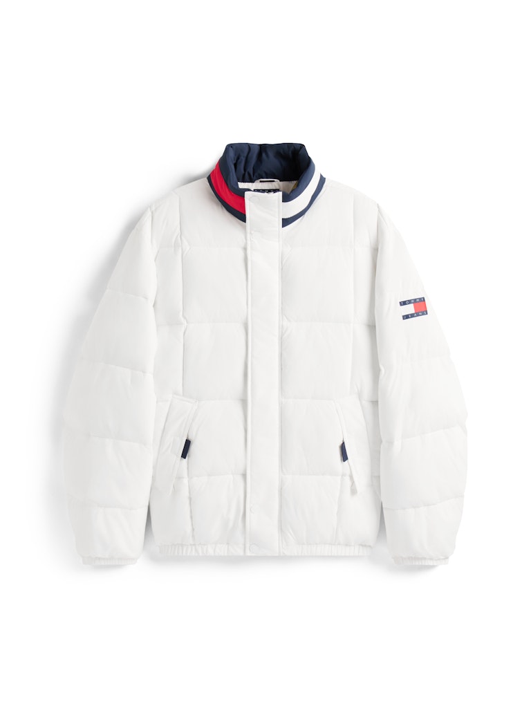 Tommy Hilfiger Erkek Puffer Beyaz Mont