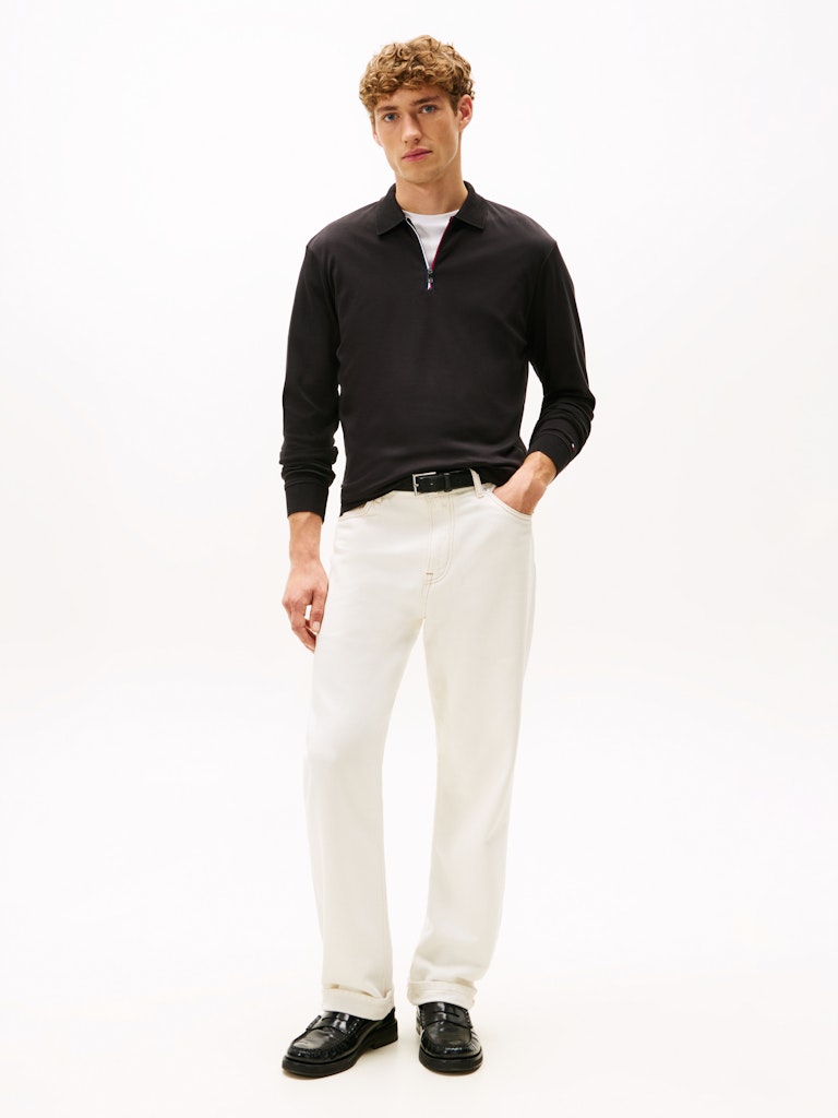 Tommy Hilfiger Erkek Uzun Kollu Siyah T-Shirt