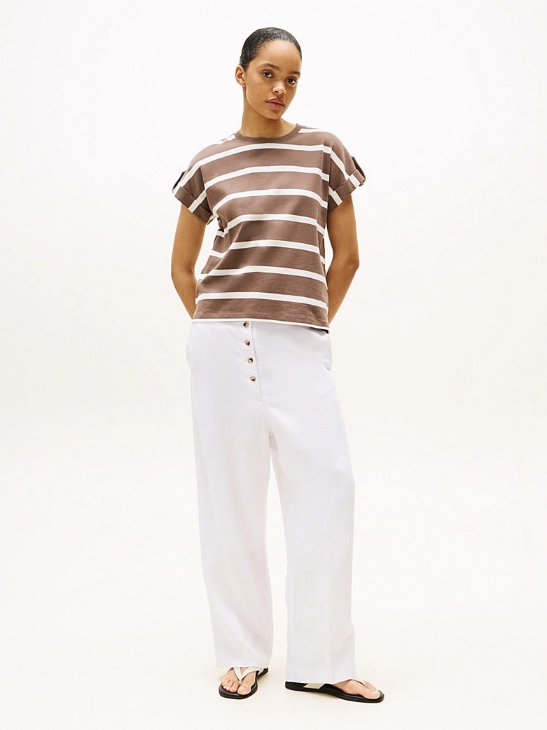 Tommy Hilfiger Kadın Kahverengi T-Shirt