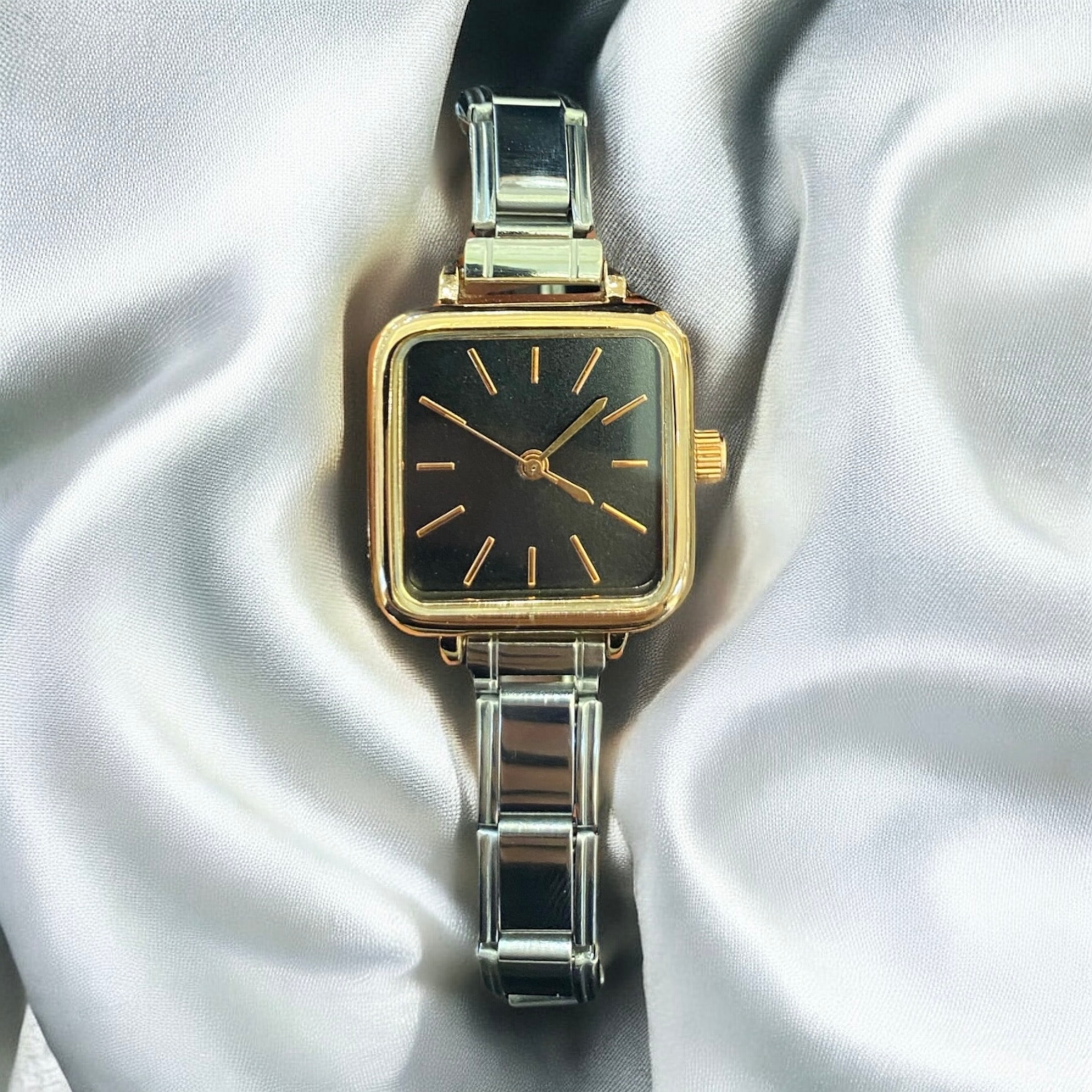 Silver Rose Kasa Charmlı Saat