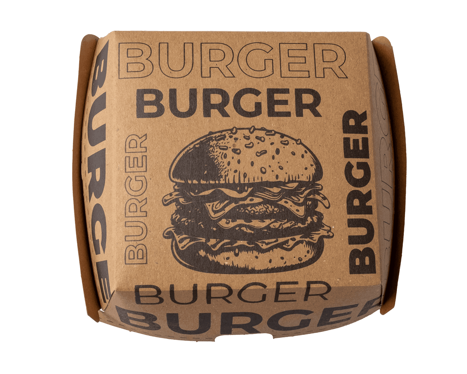 Baskılı Hamburger Kutusu
