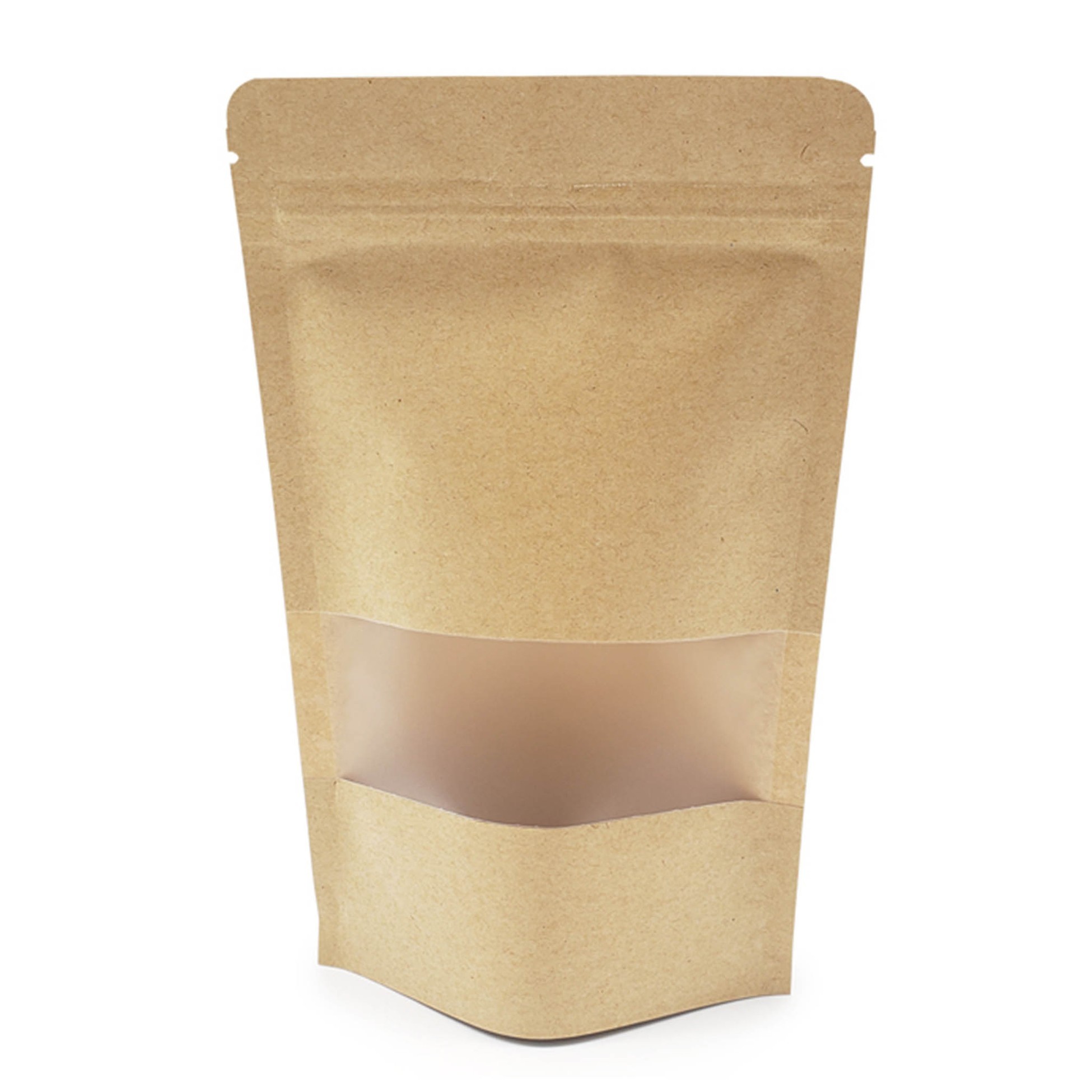 Pencereli Kraft Doypack