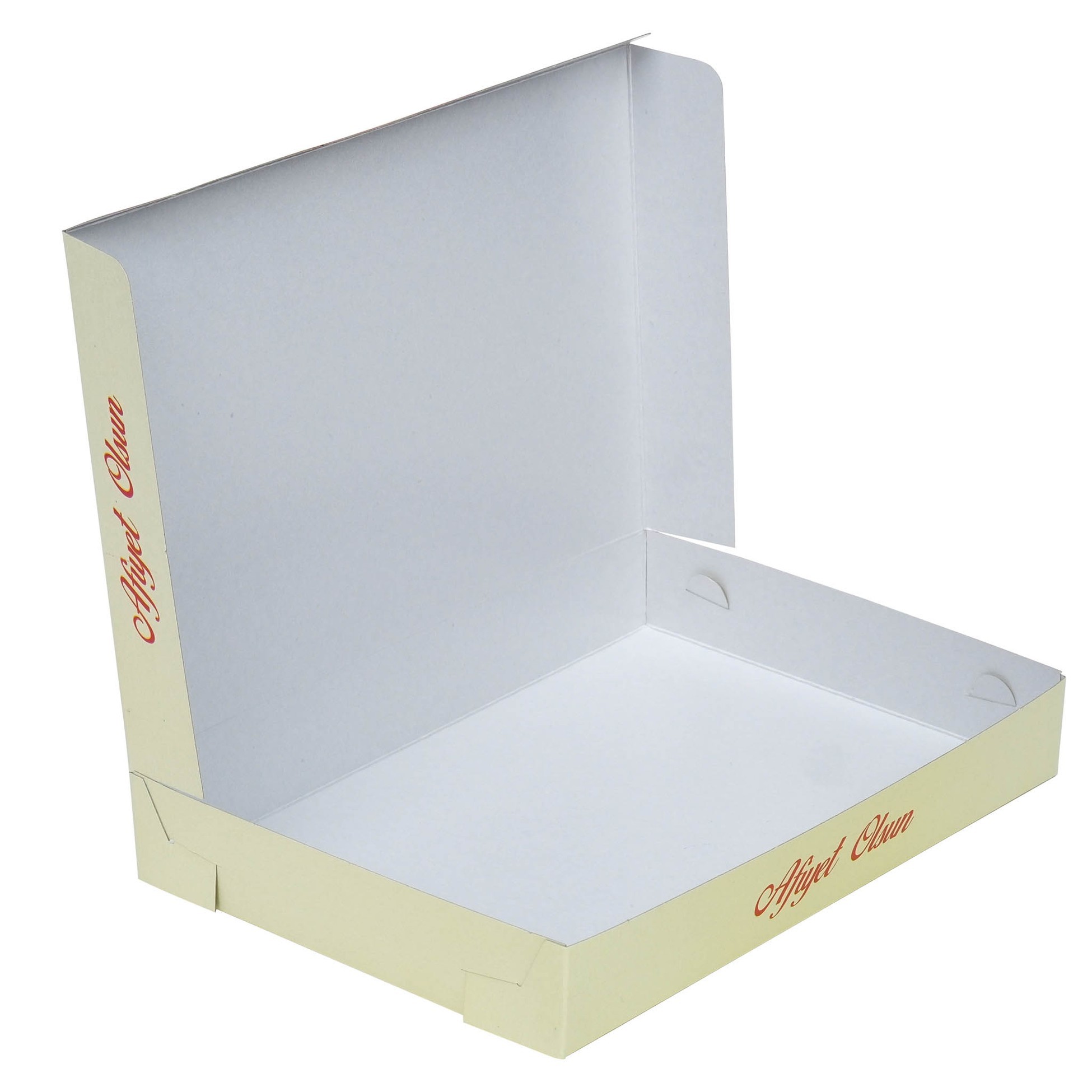 Sedefli Baklava Kutusu Afiyet Olsun Yazılı 18x26x4 cm