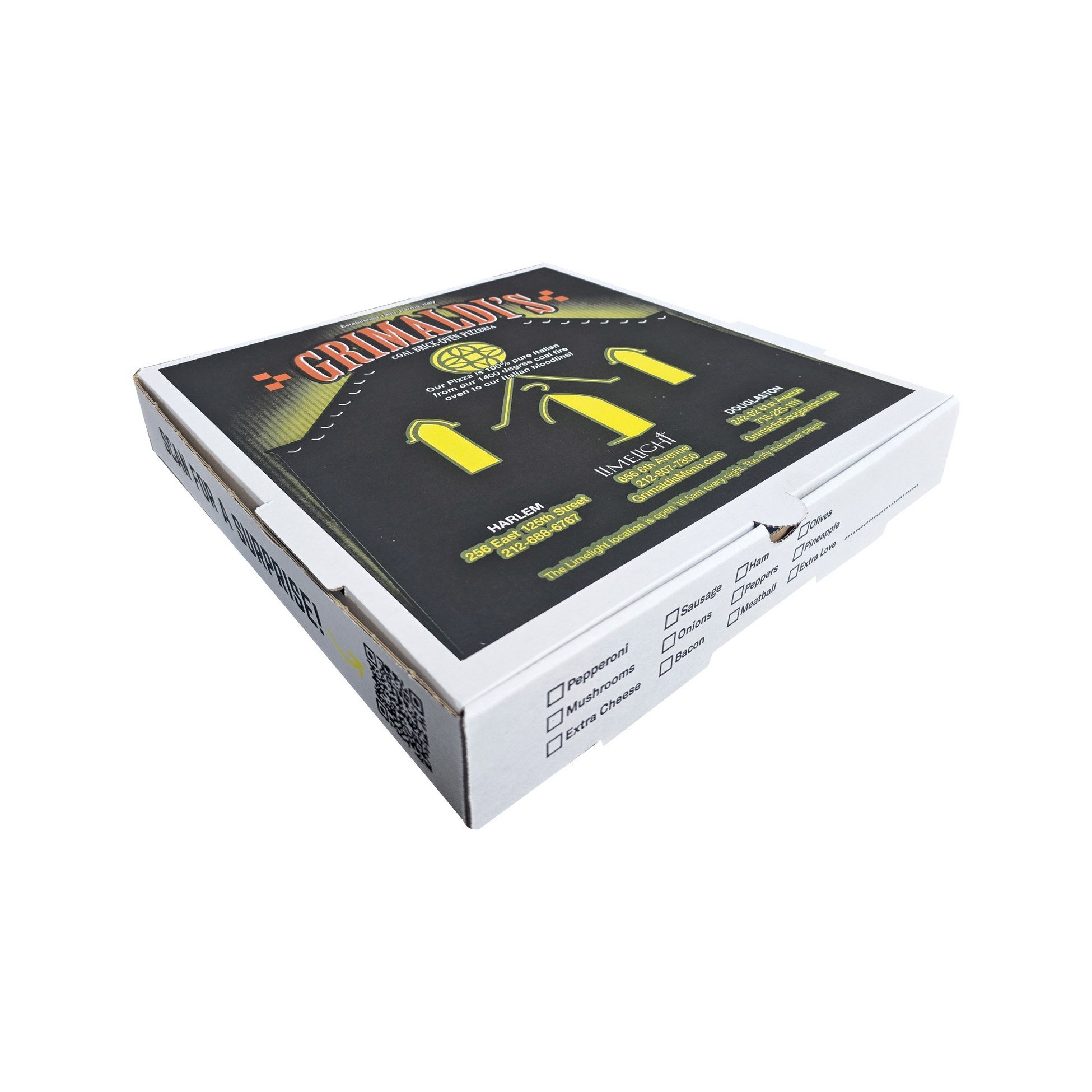 Grimaldıs B Dalga Pizza Kutusu