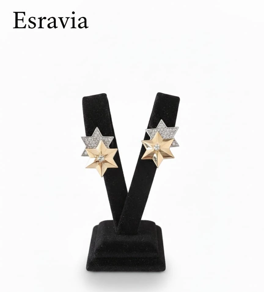 Aurora Küpe Çift Yıldız