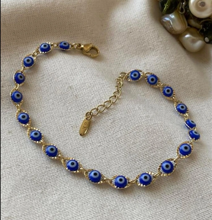 VIP Lacivert Göz Boncuk Bileklik