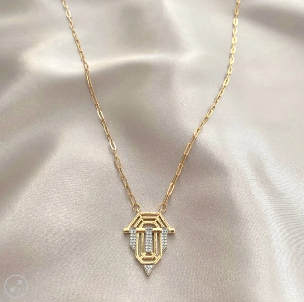 Leyla Kolye Gold Serenay