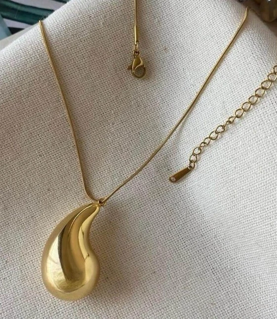 Çelik Gold Bubble Kolye