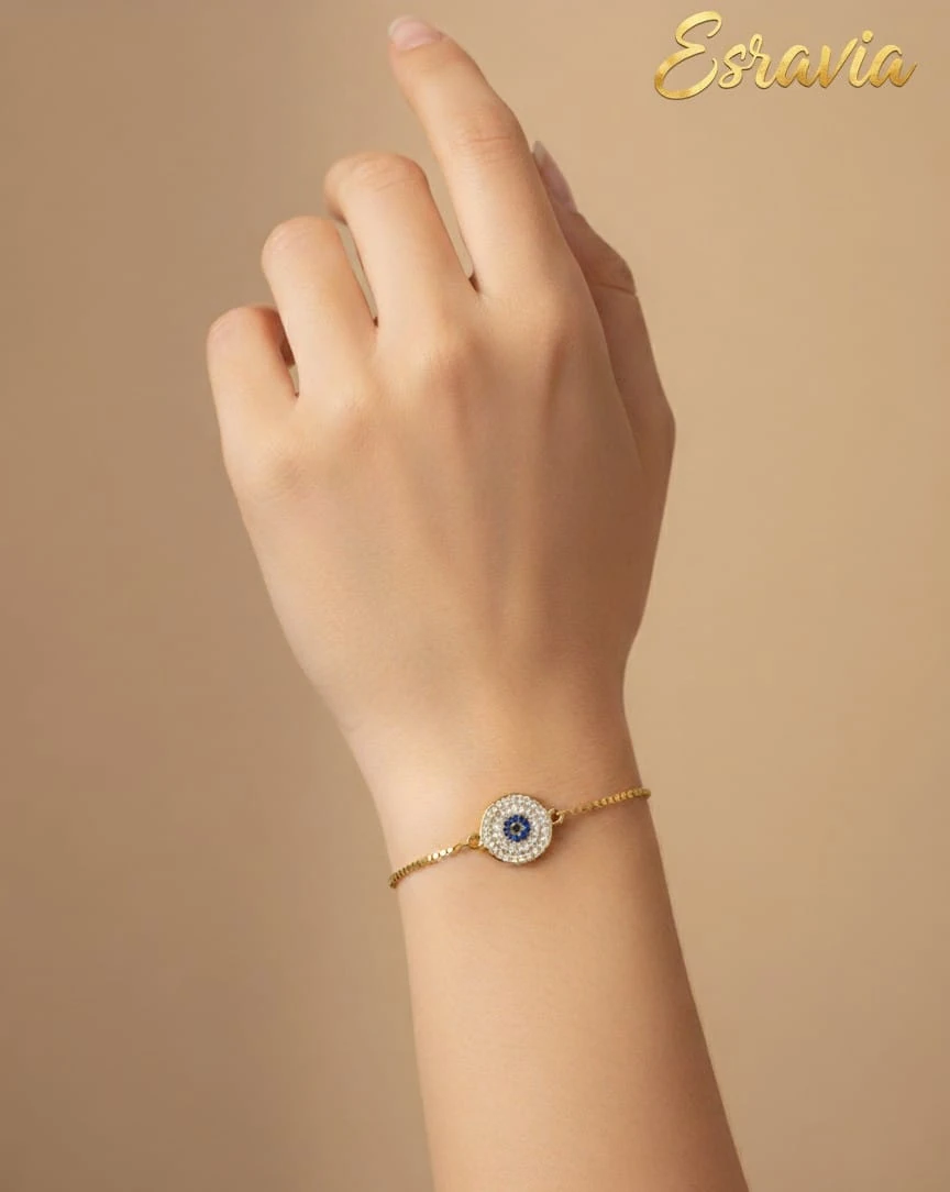 Mavi Taşlı Zarafet Bilekliği