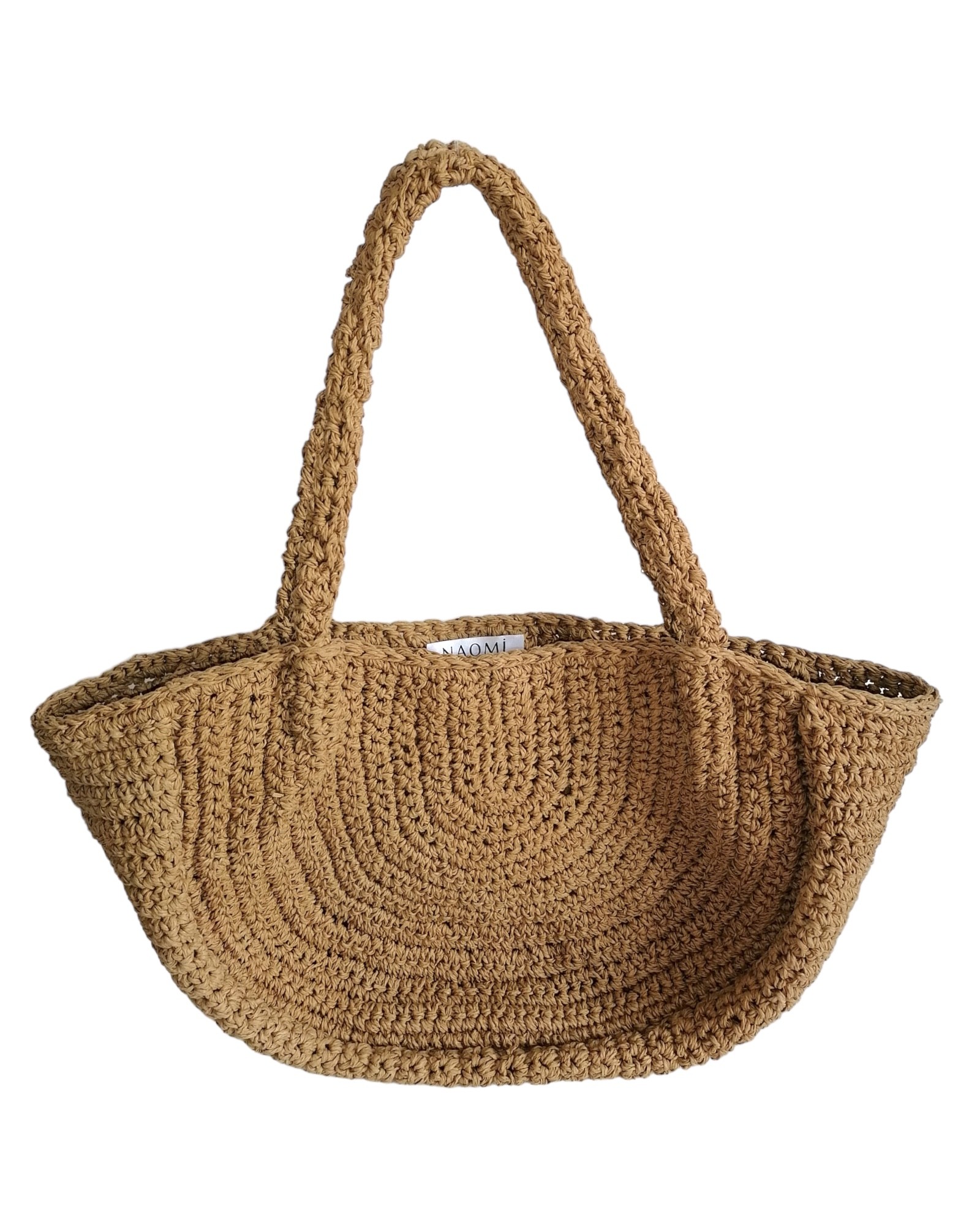 Maxi Bianca Shoulder Bag  - Natural Straw