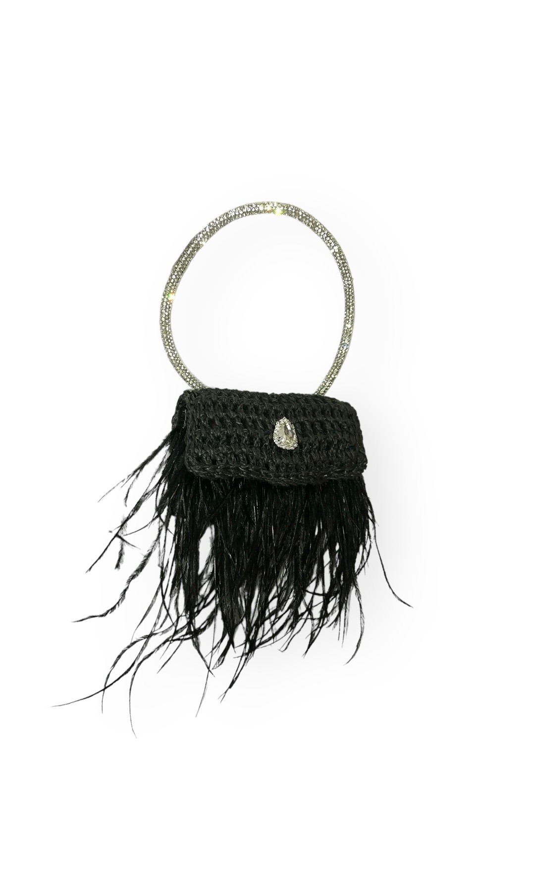  Penelope mini ostrich feathers bag