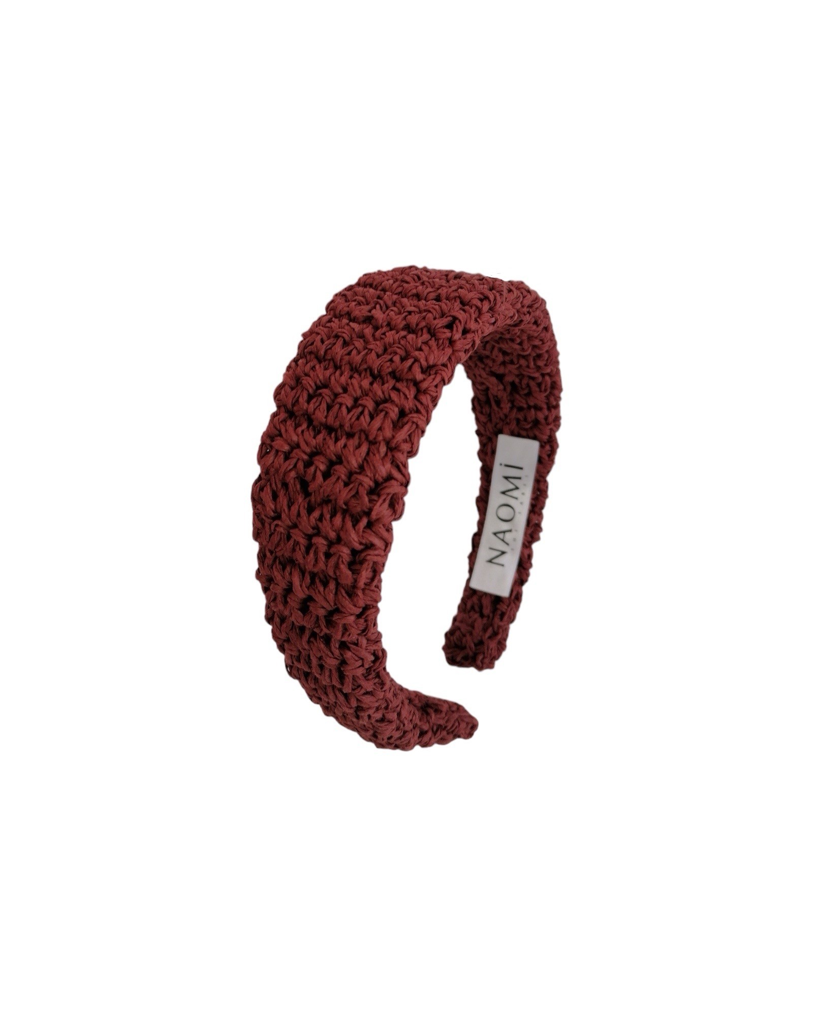 Naomi Crochet Headband - Burgundy