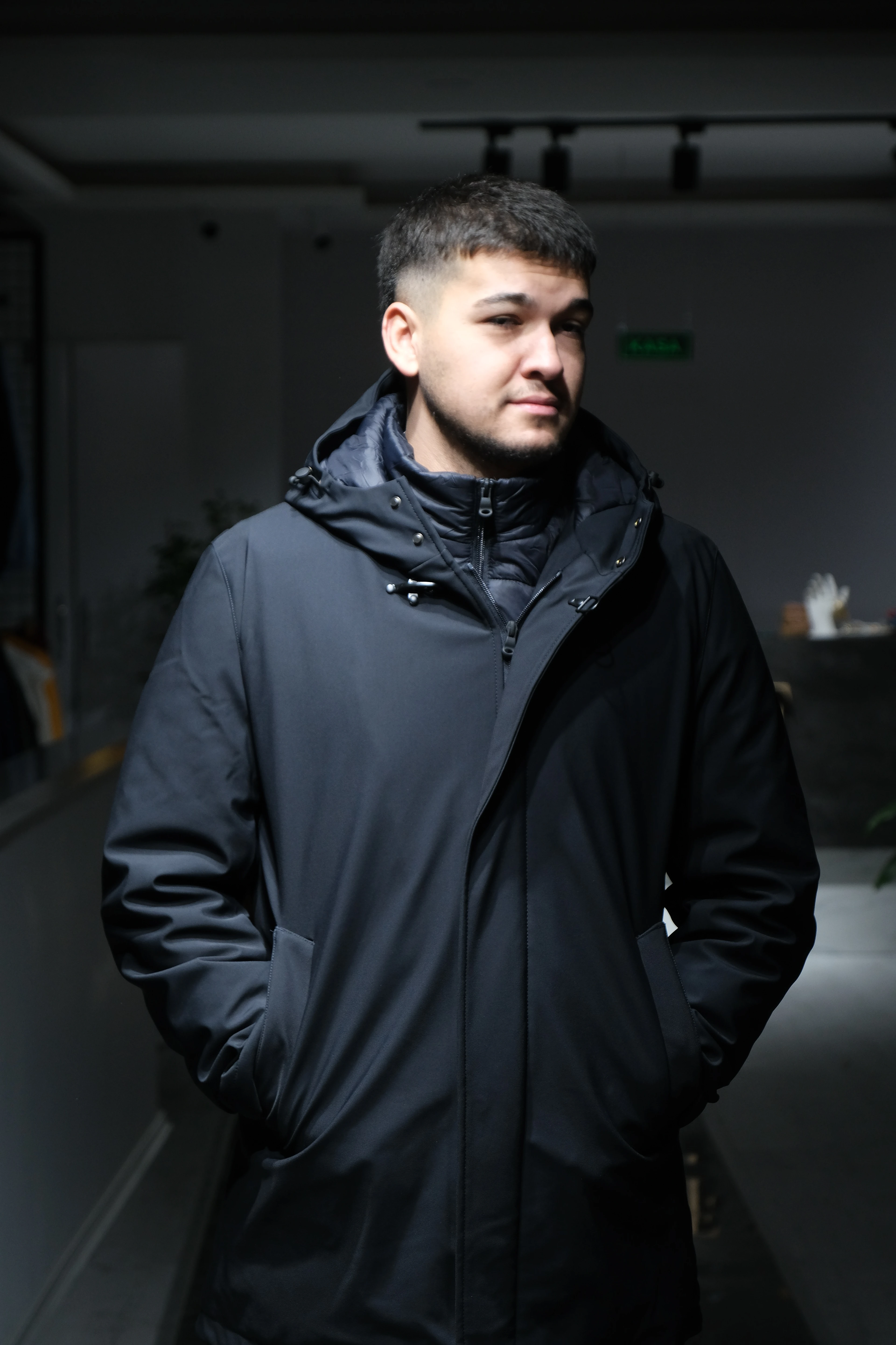 Erkek Çift Katlı Uzun Mont image