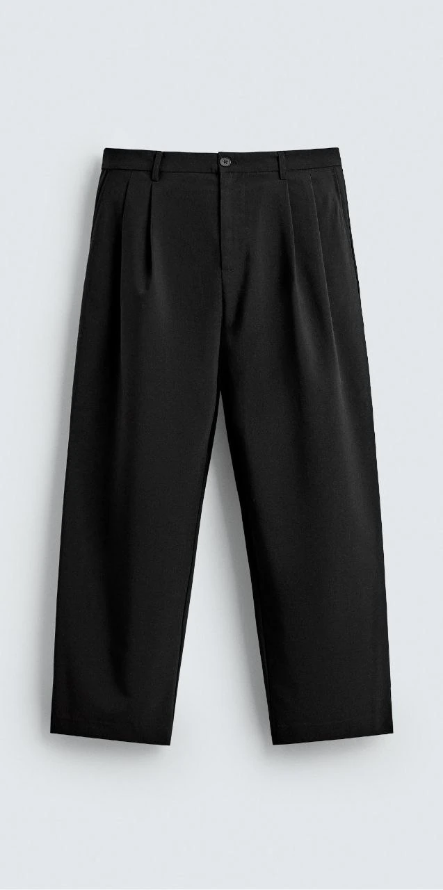 Erkek Wideleg Pilili Pantolon