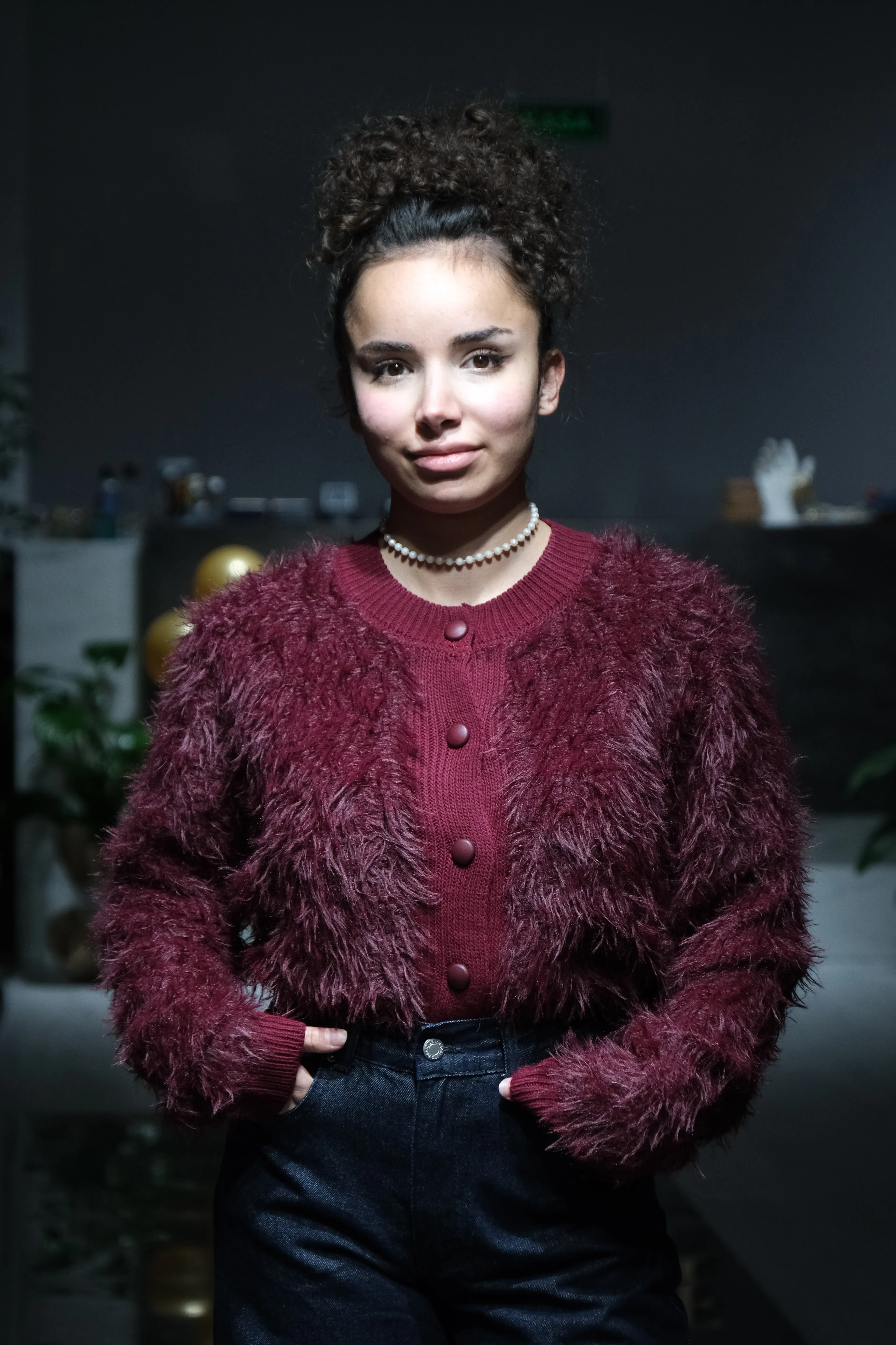 Kadın Tüylü Hırka