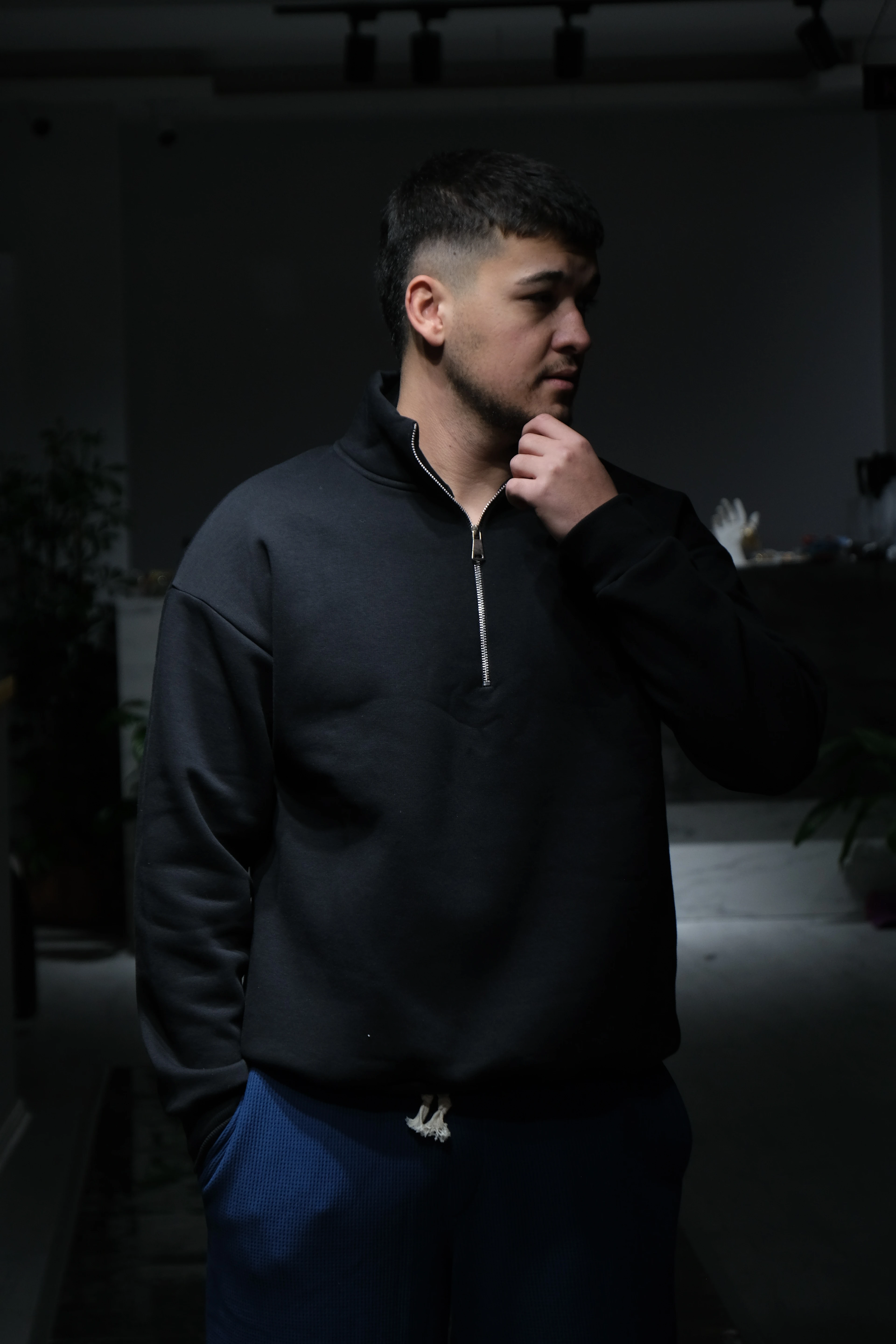 Erkek Yarım Fermuarlı Sweatshirt image