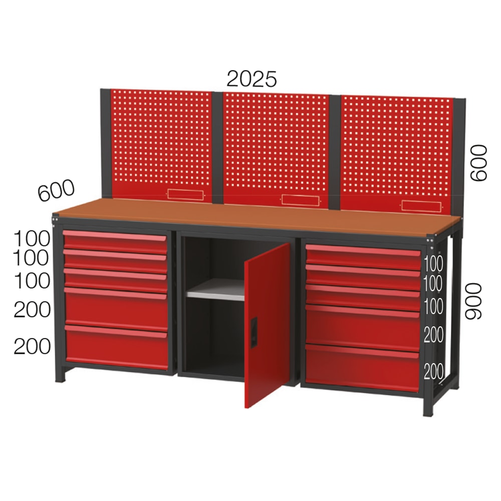 Uzun Çalışma Tezgahı - 10+ Kapaklı