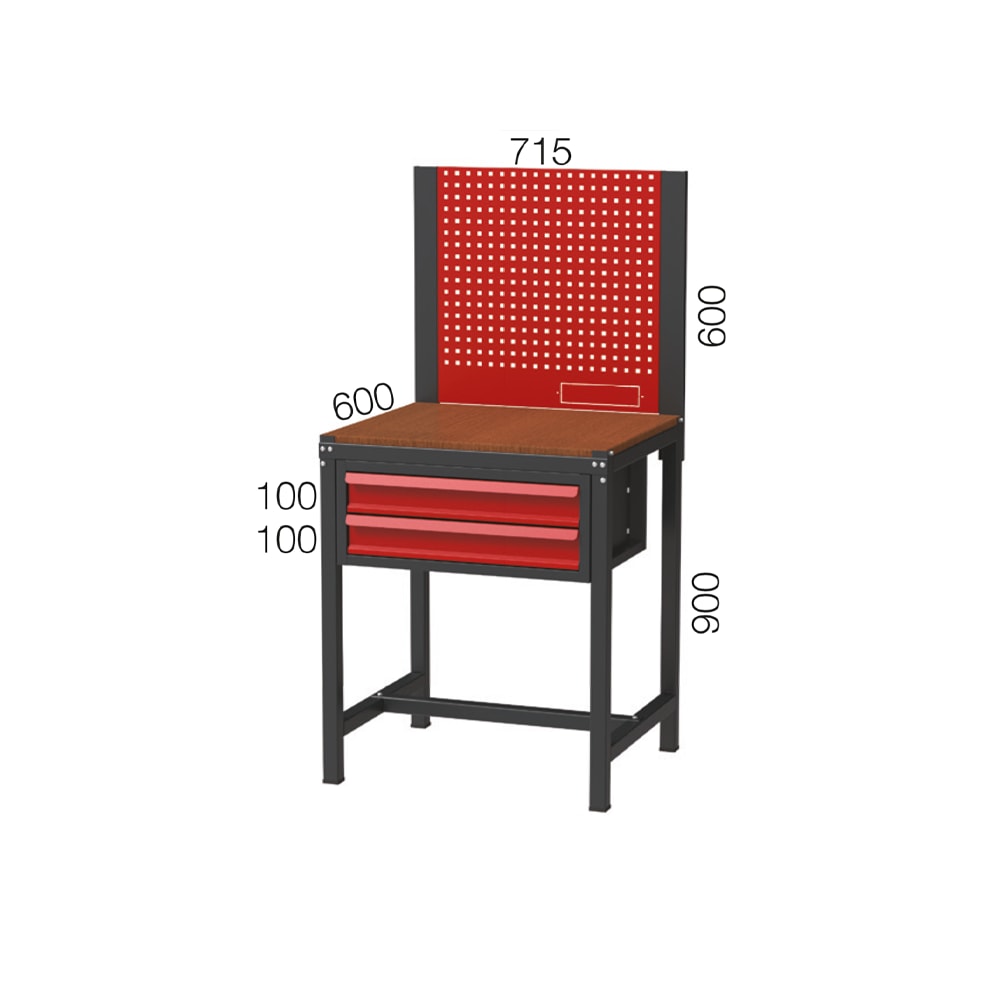 Kısa Çalışma Tezgahı - İki Çekmeceli