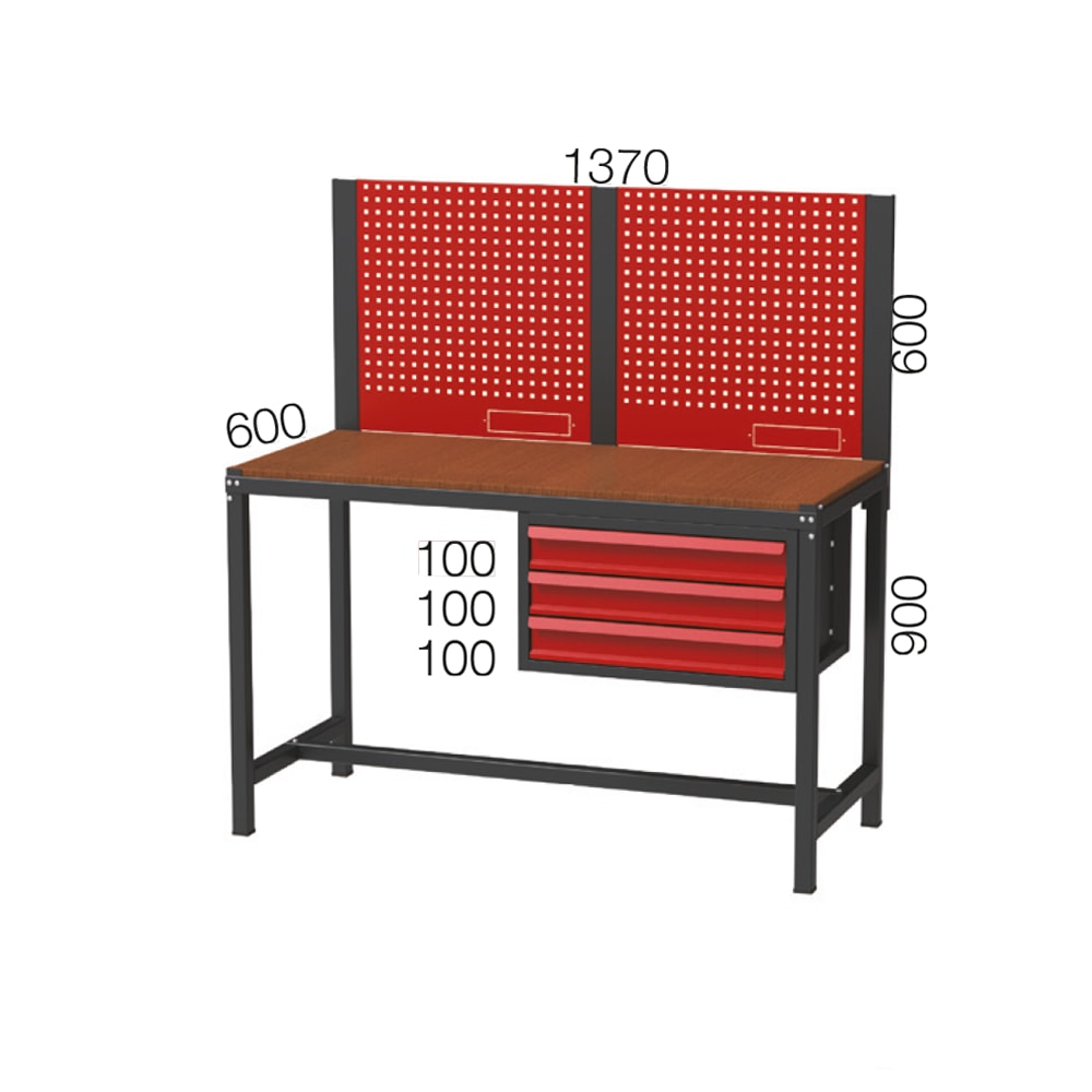 Orta Çalışma Tezgahı - Üç Çekmeceli