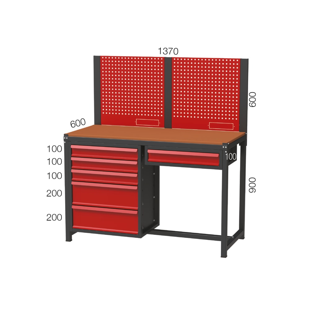 Orta Çalışma Tezgahı - 6 Çekmeceli