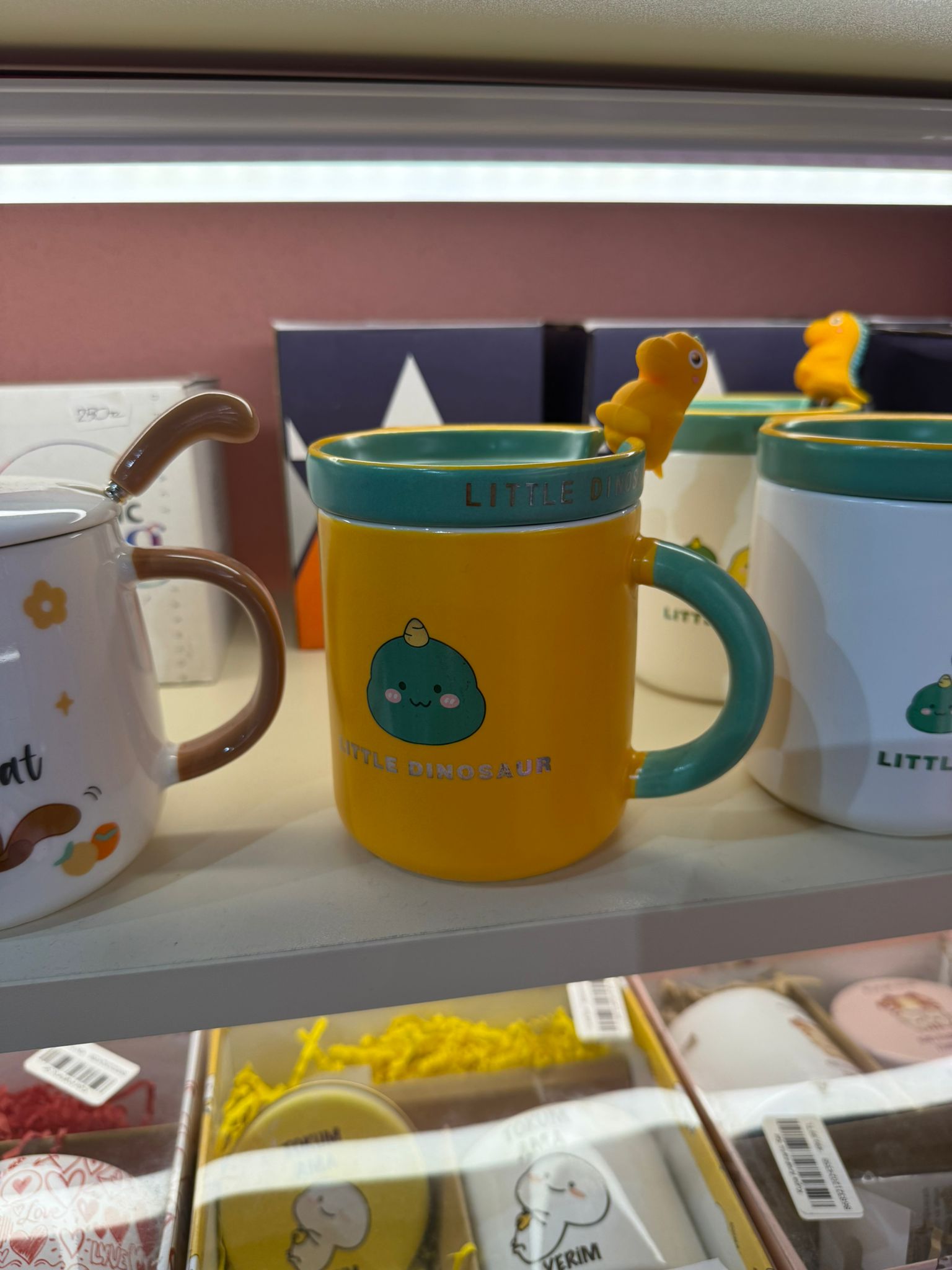 Single Little Dinosaur Seramik Kupa