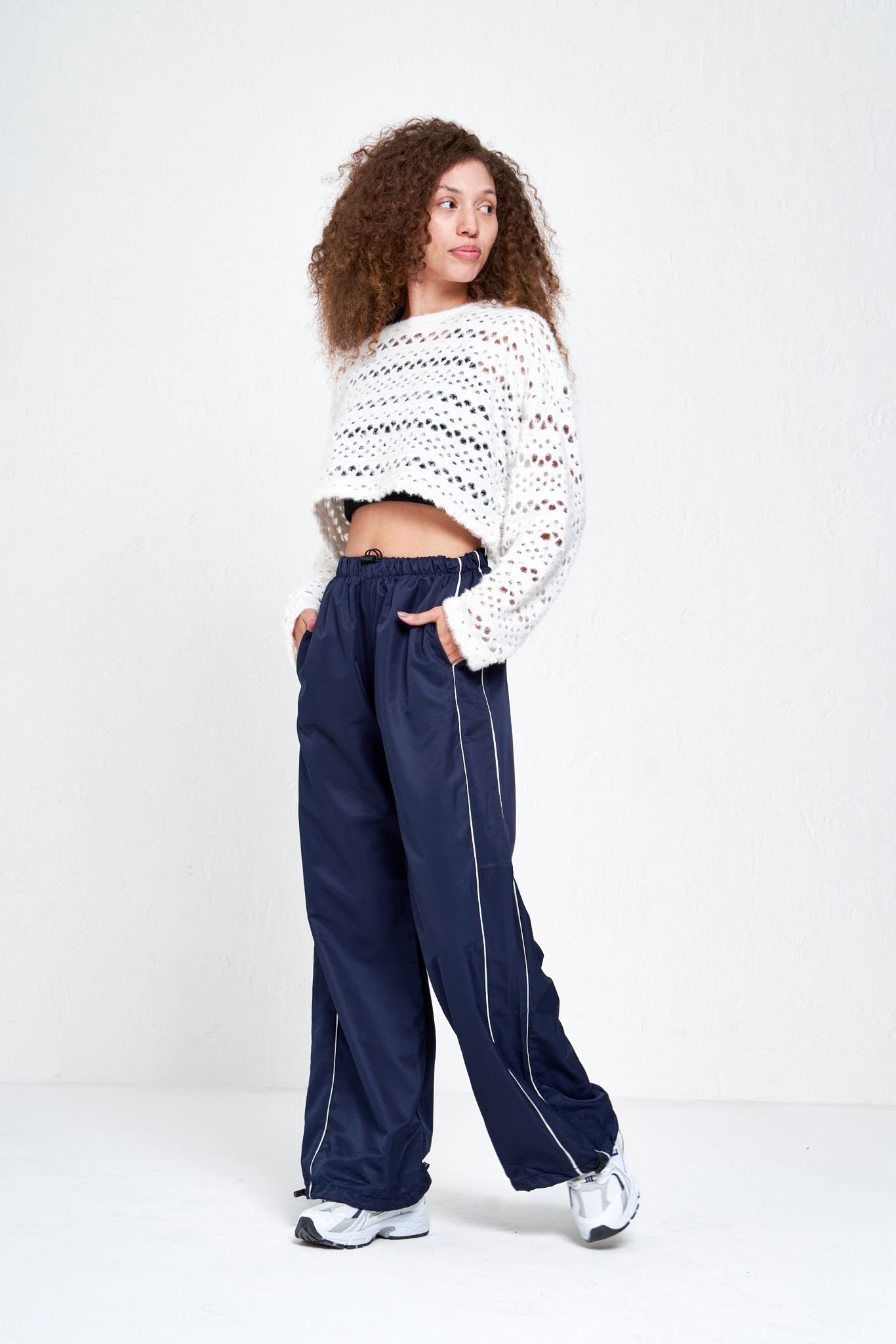 Two Line Detail Baggy Unisex Eşofman Altı