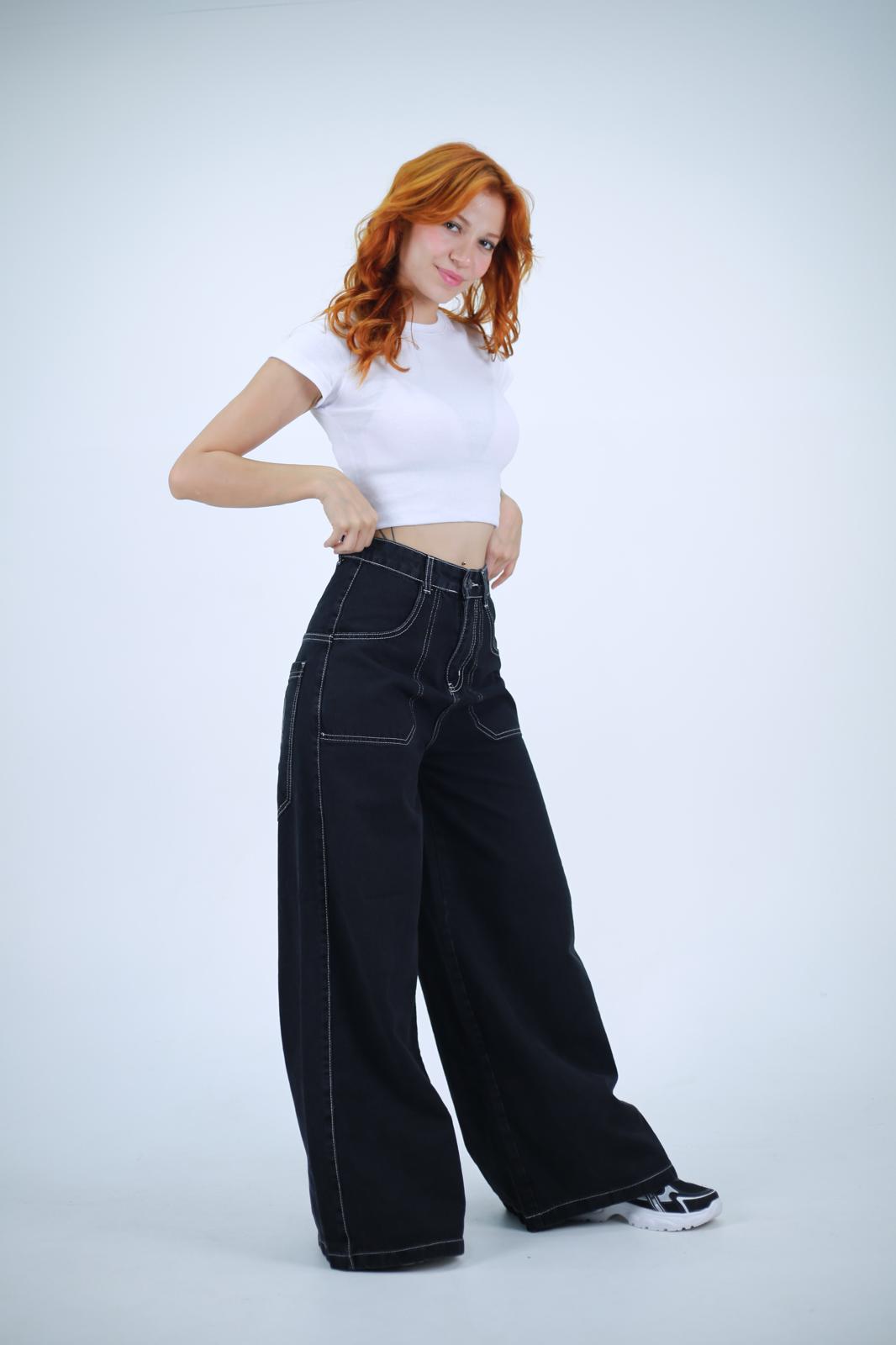 Skull Head Extra Baggy Unisex Jean