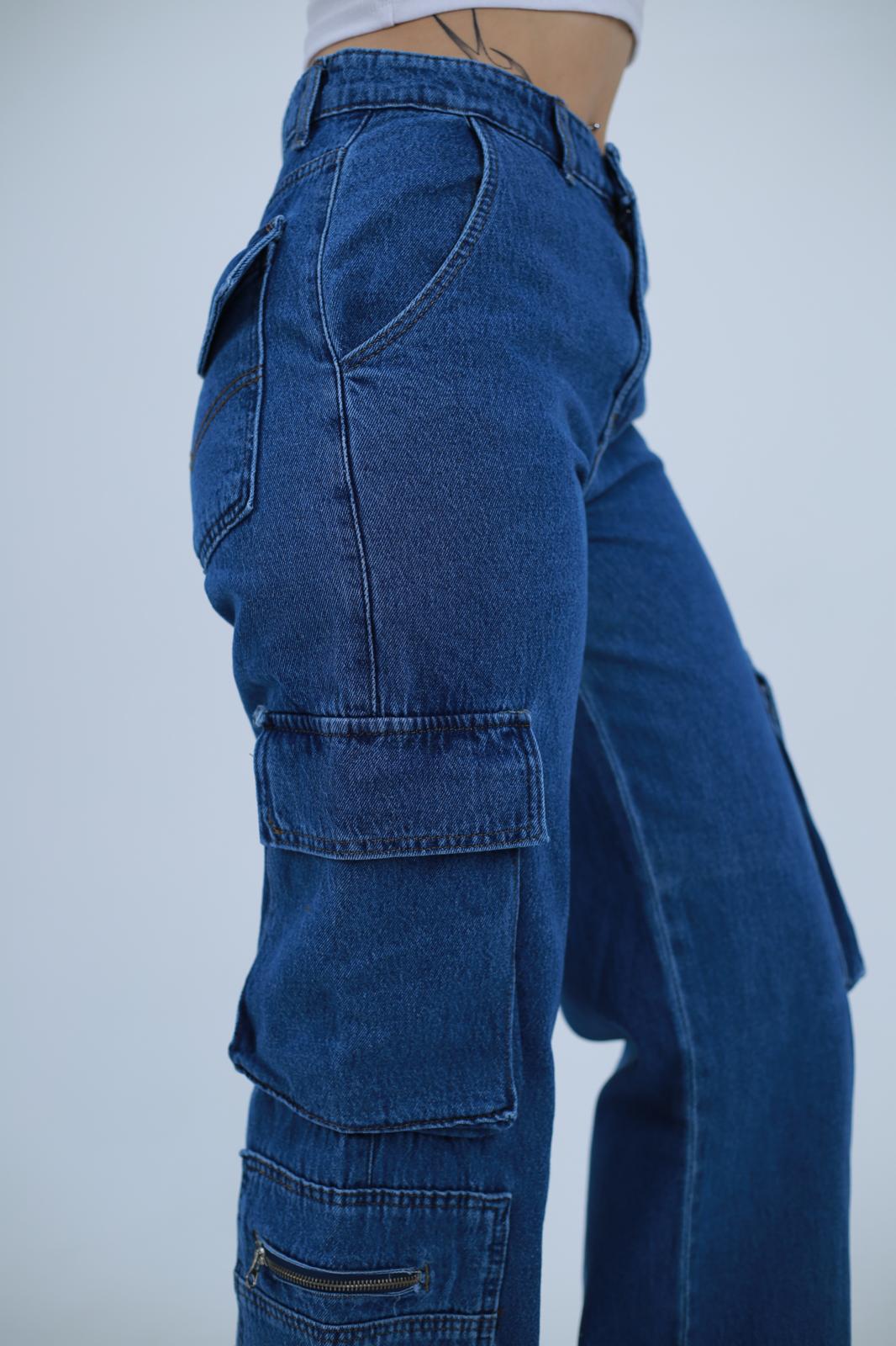 Mavi Kargo Cepli Baggy Unisex Jean