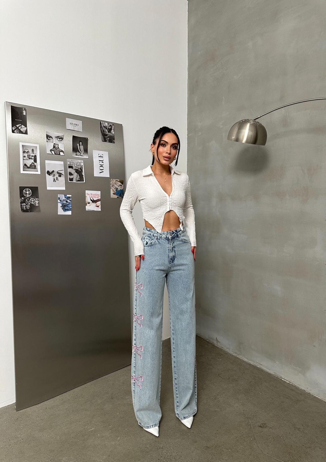 Ribbon Blue Recycled Live Baggy Jean