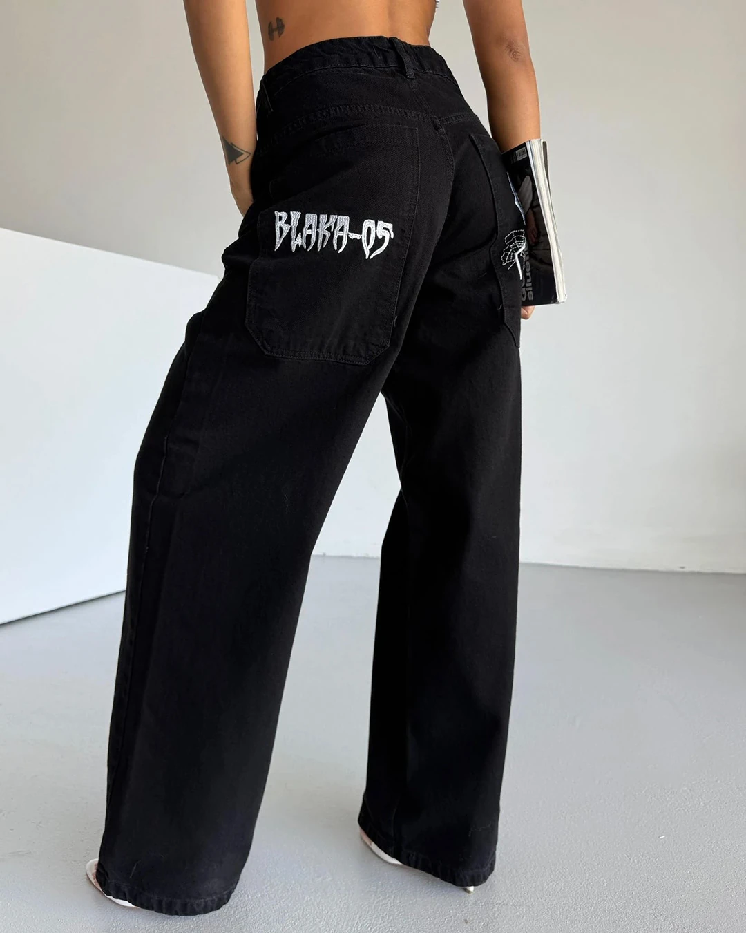 Spider Skull Head Baggy Unisex Jean