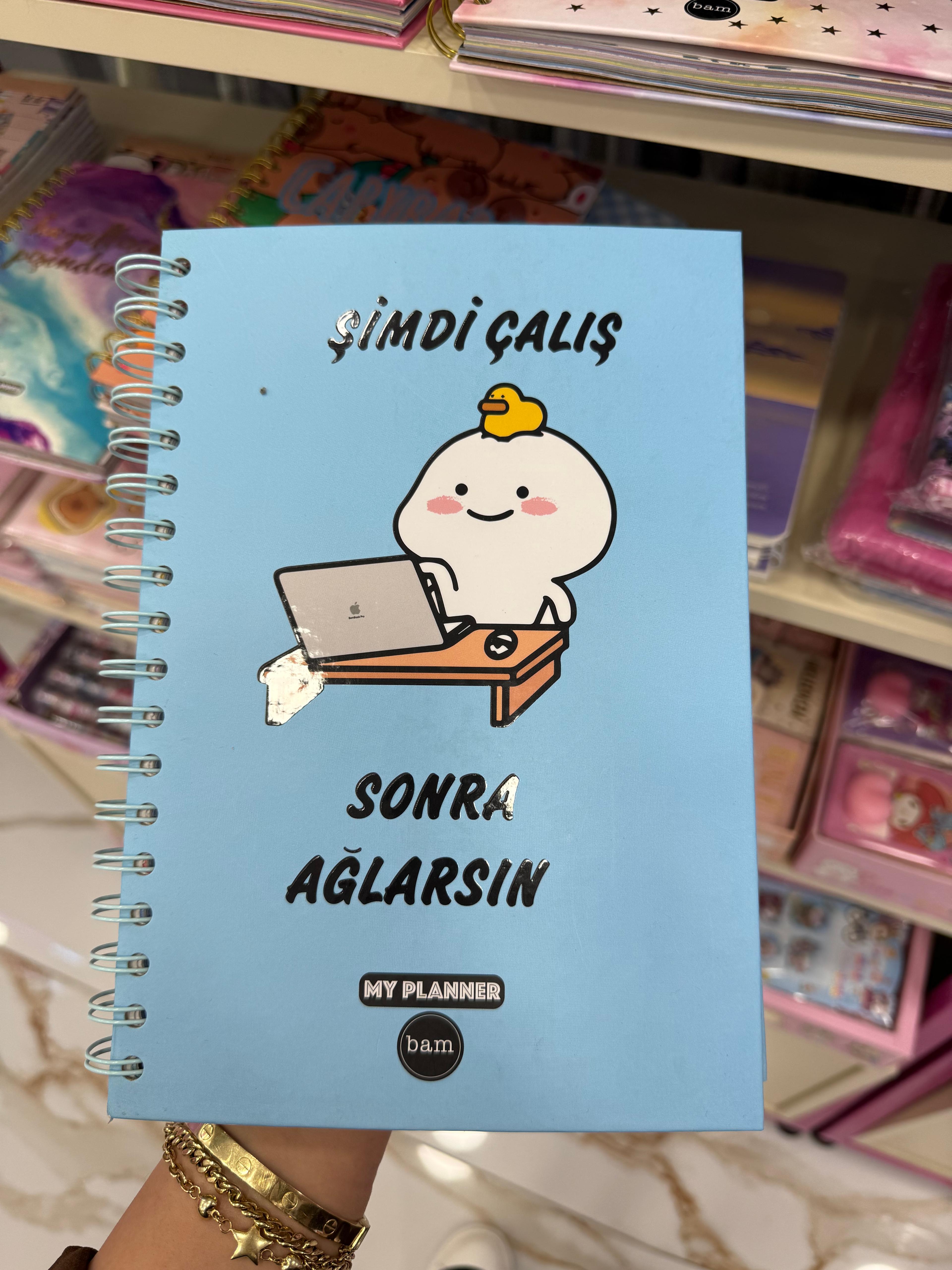 Şimdi Çalış Sonra Ağlarsın Tasarımlı Konuşan Ajanda