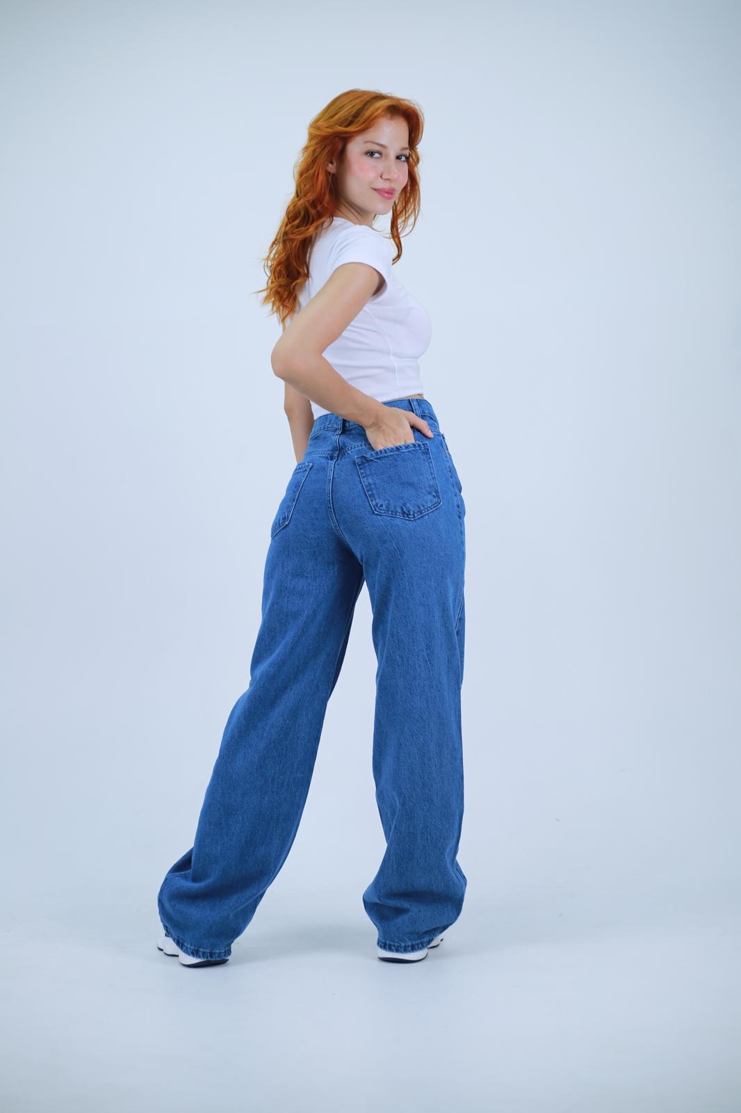 Mavi Minimalist Ribbon Detail Baggy Jean