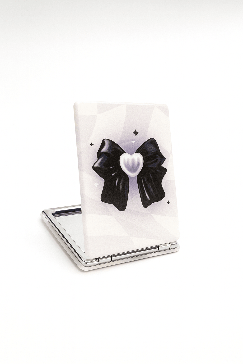 Gothic Kurdele Heart Katlanabilir Cep Ayna