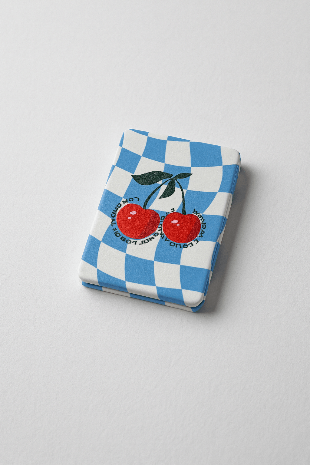 Mavi Kurdele Katlanabilir Cep Ayna