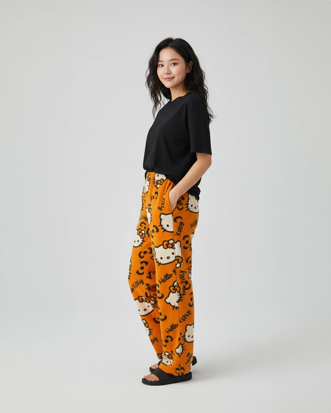 Halloween Turuncu Hello Kitty Pijama