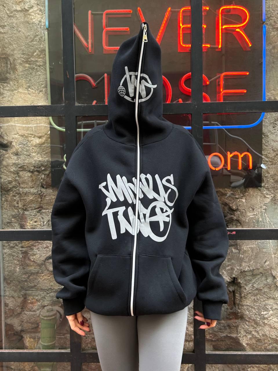 Minus Two Gri Unisex Oversize Hırka Ceket