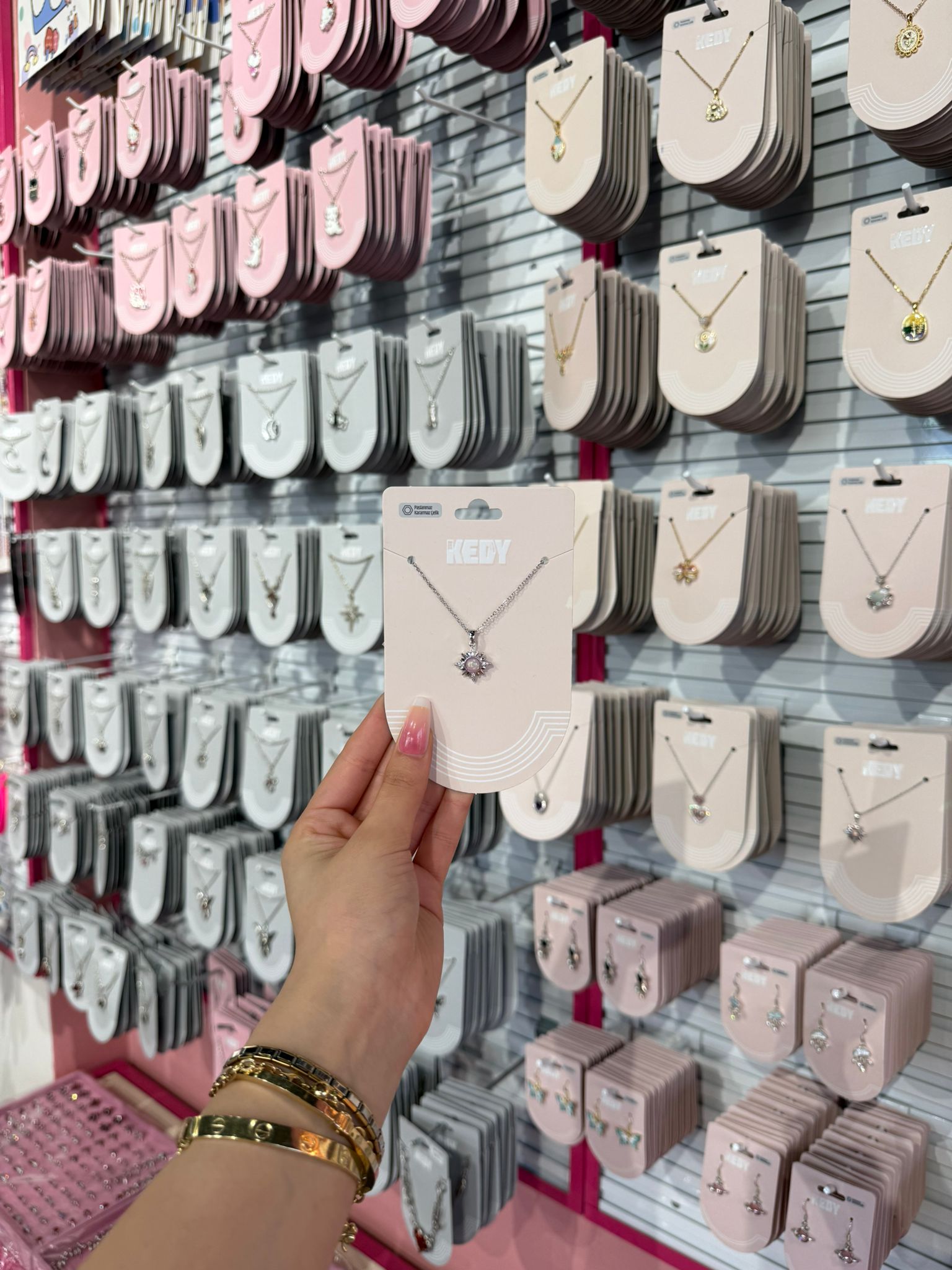 White Pearl Çelik Kolye