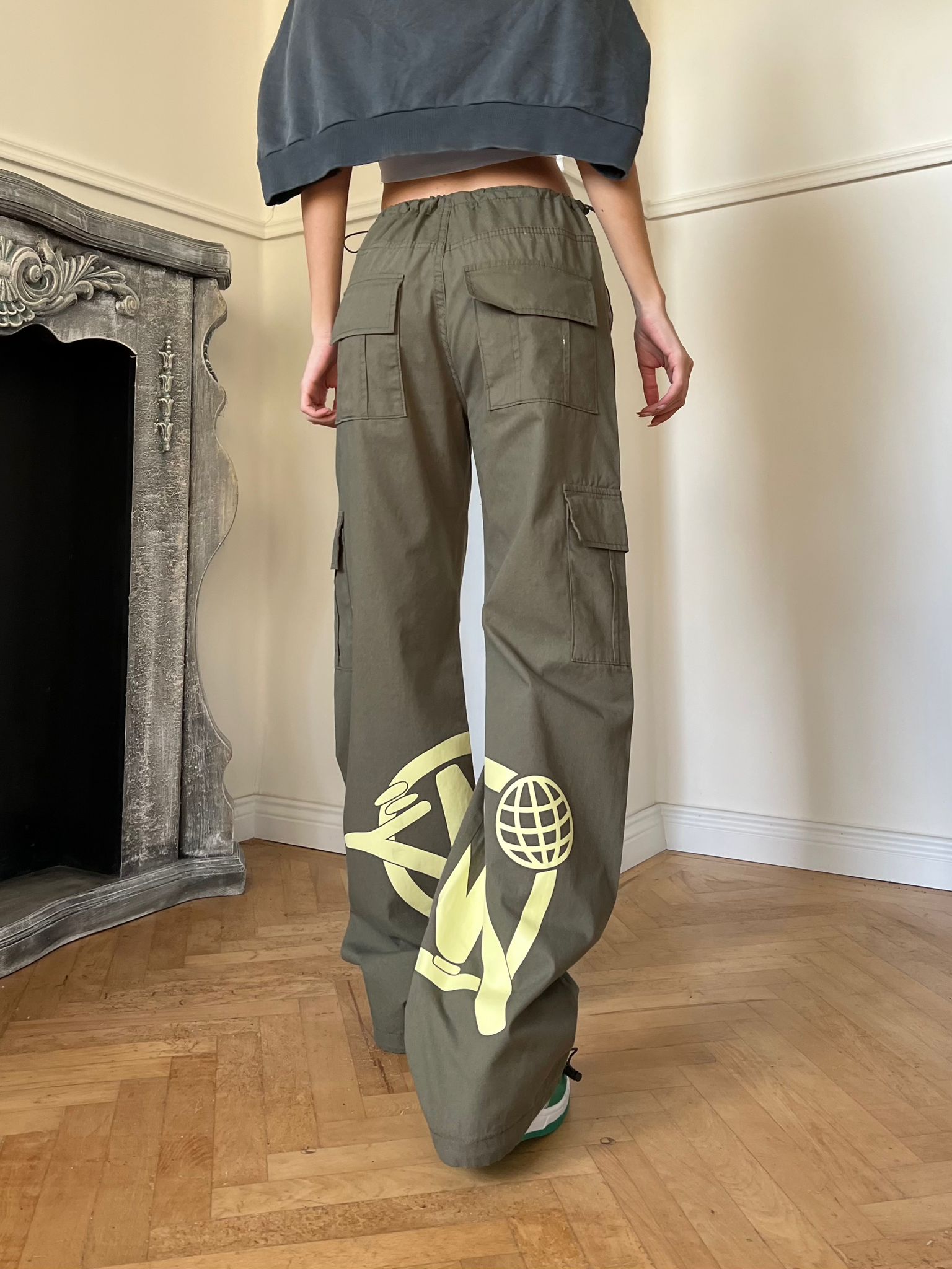 Minus Grunge Yeşil Baggy Unisex Pantolon