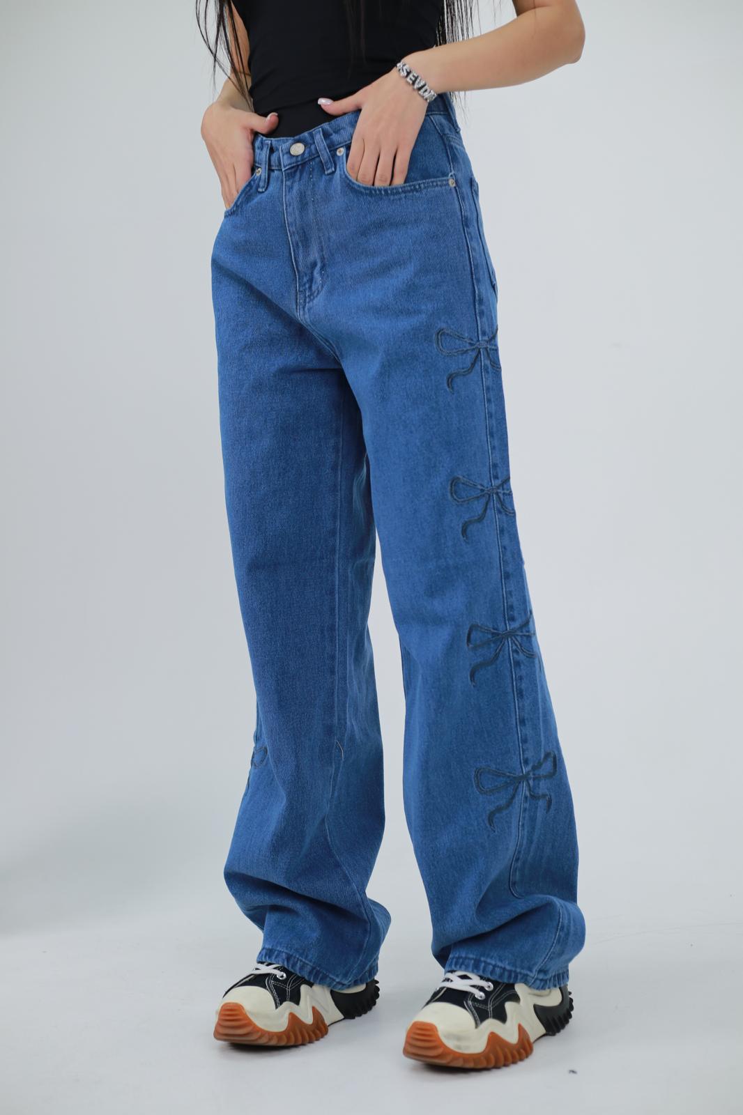 Mavi Live Kurdele Detail Baggy Jean